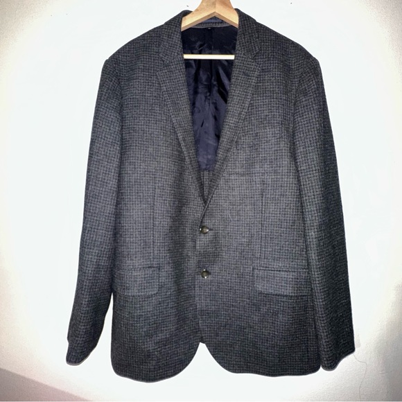 J. Crew Ludlow Slim Fit 100% English Wool Grey Black Blazer Jacket Sports Coat
